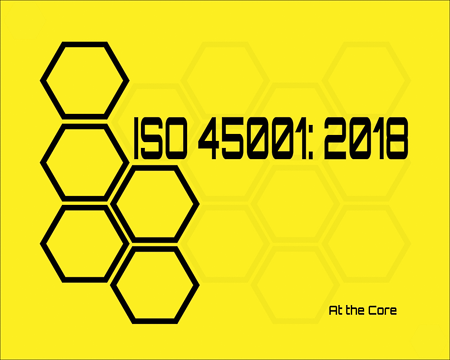 Poster showing ISO 45001: 2018 - At the Core
